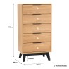 MOLTEN Chest of 5 Drawers - JIJI.SG