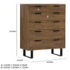 BURNHILL Chest of 6 Drawers - JIJI.SG