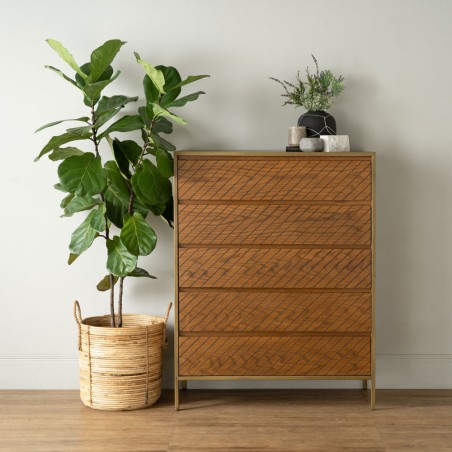 WELLINGHAM Chest of 5 Drawers WELLINGHAM Chest of 5 Drawers