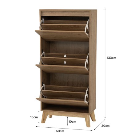 (AS-IS) DAKO Shoe Cabinet