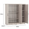DUBLIN Low Wardrobe with 3 Doors - JIJI.SG