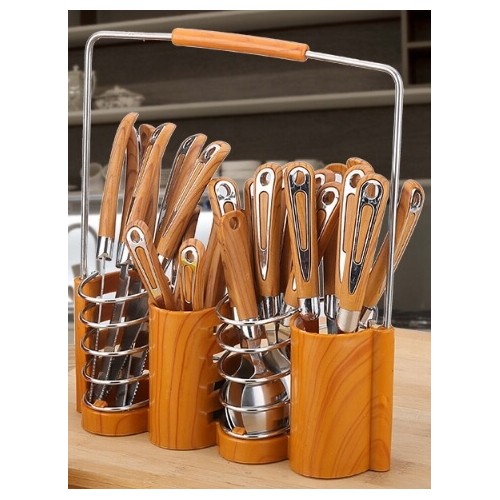 Western Dining 24 Pcs Cutlery with Rack Holder