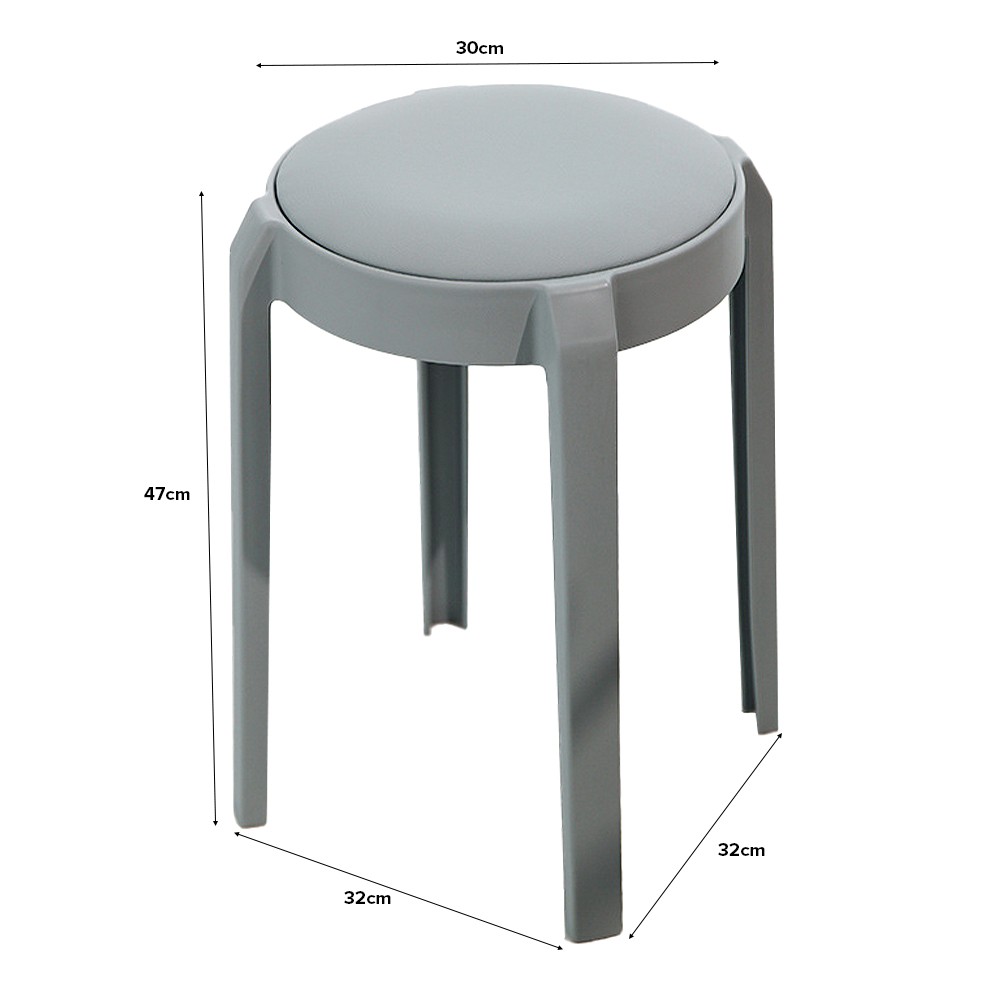 NATTA Cushioned Stool, Stackable - JIJI.SG