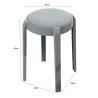 NATTA Cushioned Stool, Stackable - JIJI.SG