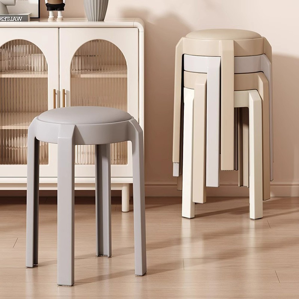 NATTA Cushioned Stool, Stackable - JIJI.SG