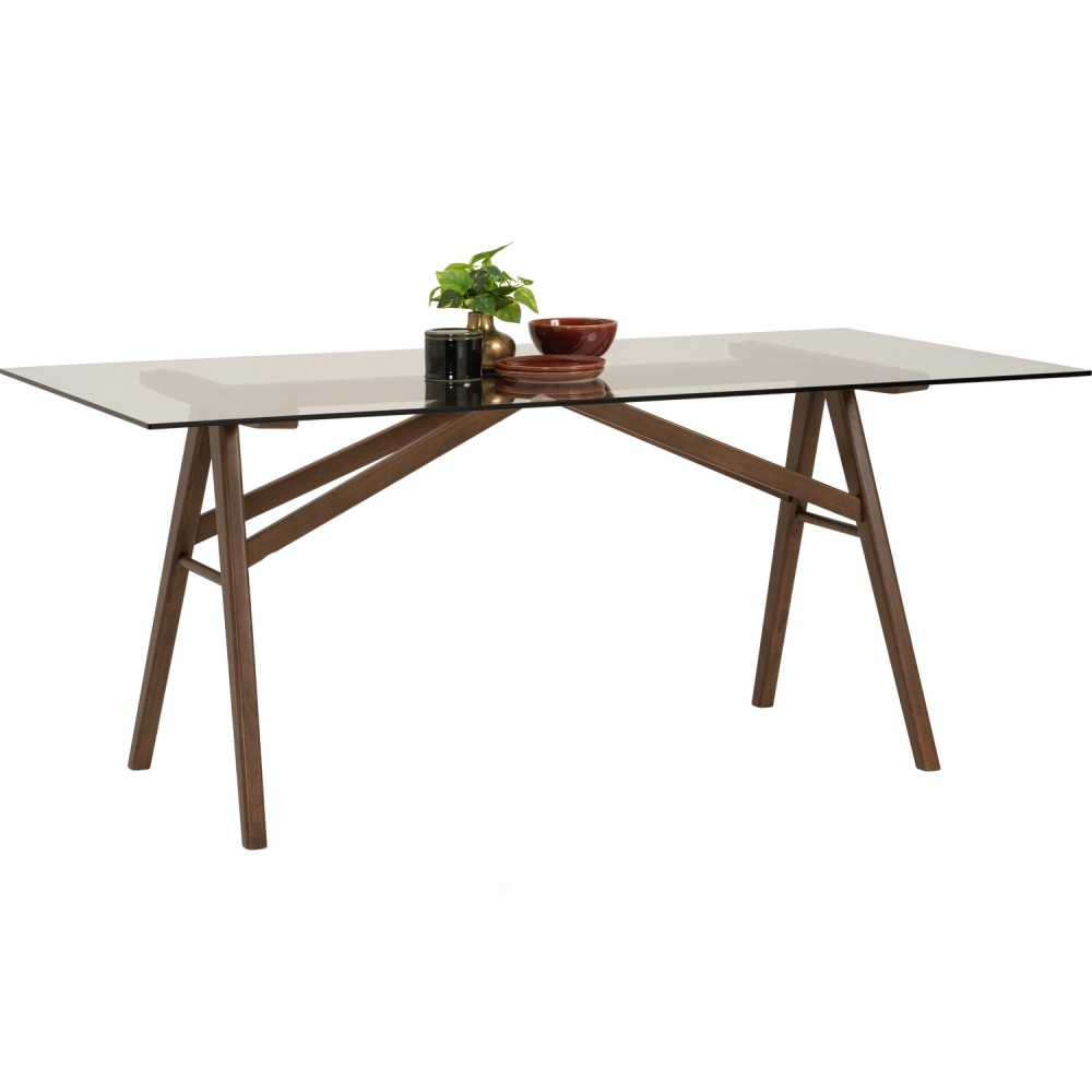 KOEAN Dining Table, Tempered glass - JIJI.SG