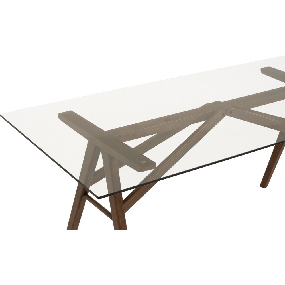 KOEAN Dining Table, Tempered glass - JIJI.SG
