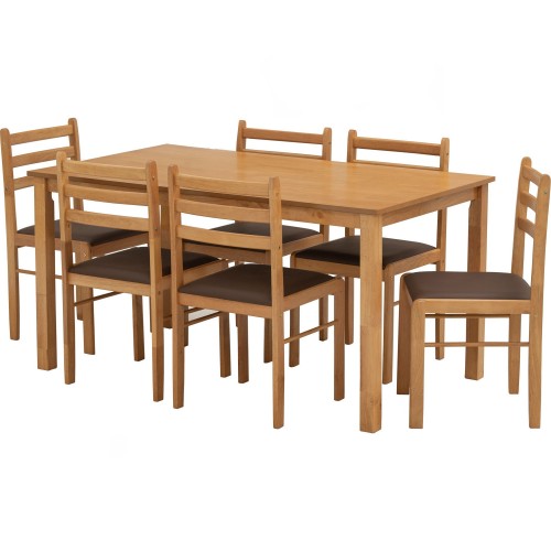 WALD Dining Table and 6 Chairs
