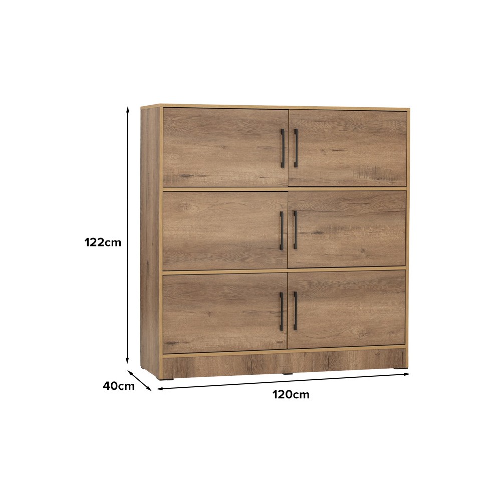 RENTON Cabinet Bookcase with doors - JIJI.SG
