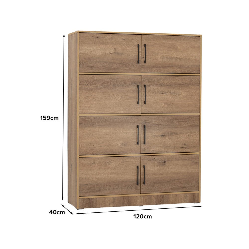 RENTON Cabinet Bookcase with doors - JIJI.SG