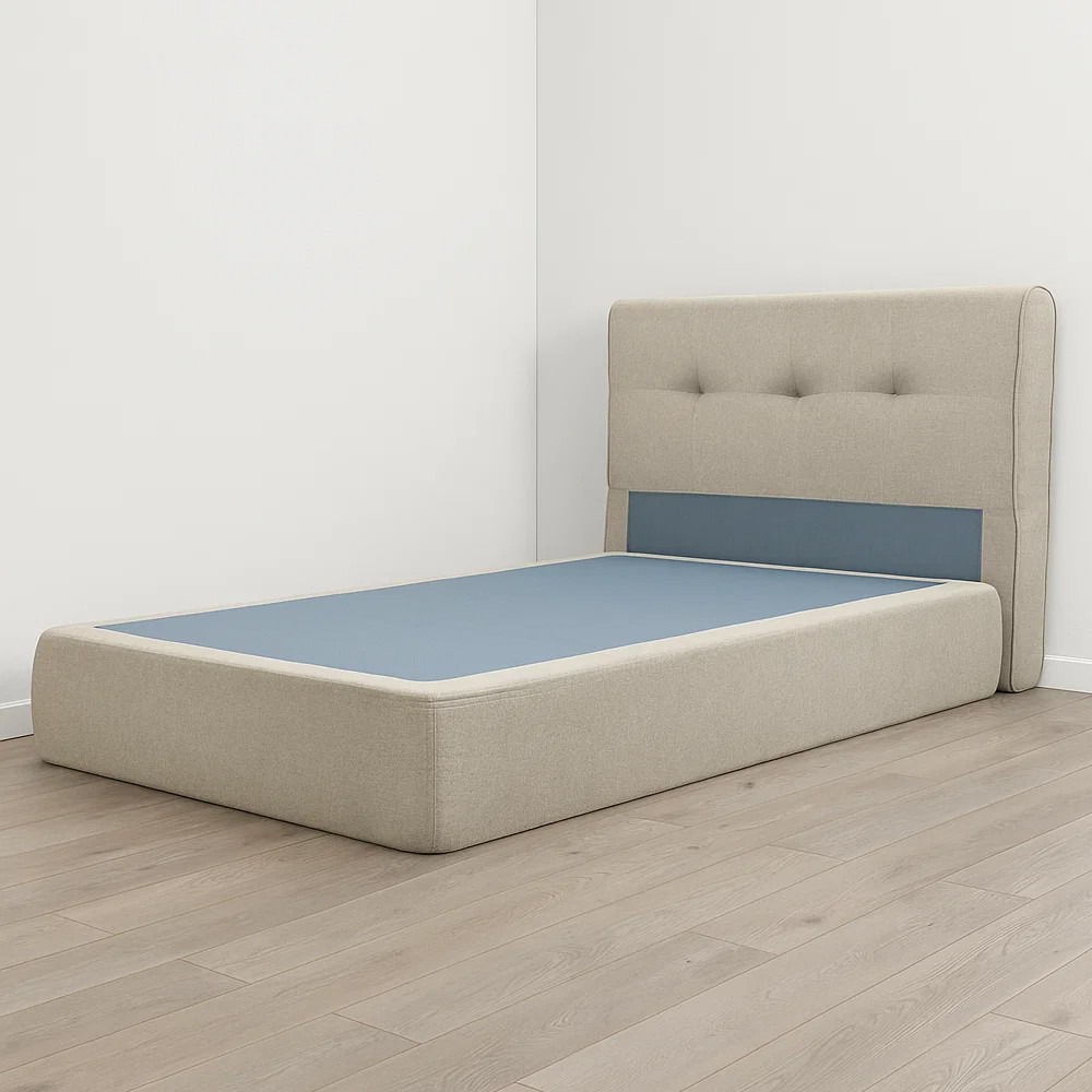 LEONIE Foam Platform Bedframe with Headboard - JIJI.SG