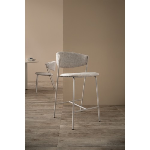 KERY Bar Stool with Backrest