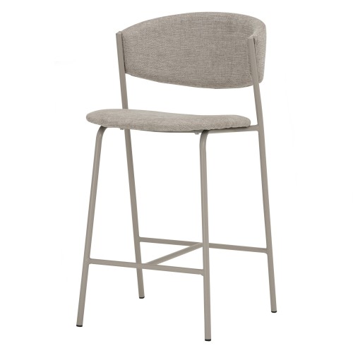 KERY Bar Stool with Backrest