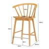 CALEY Bar Stool with Backrest - JIJI.SG