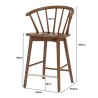 CALEY Bar Stool with Backrest - JIJI.SG