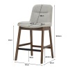 ARYDEN Bar Stool with Backrest - JIJI.SG