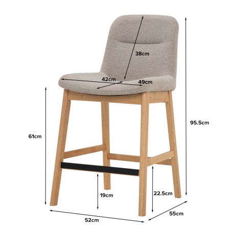 ARYDEN Bar Stool with Backrest ARYDEN Bar Stool with Backrest