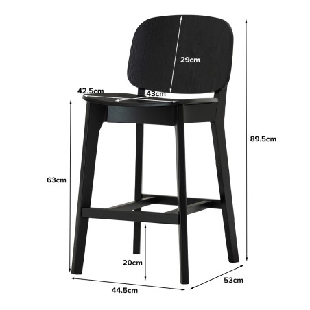 CORAL Bar Stool with Backrest CORAL Bar Stool with Backrest
