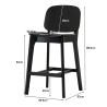 CORAL Bar Stool with Backrest CORAL Bar Stool with Backrest