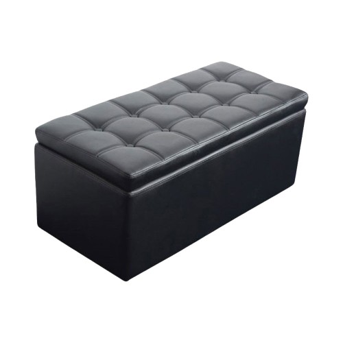 Leather-Grade Footstool Ottoman with Storage - JIJI.SG