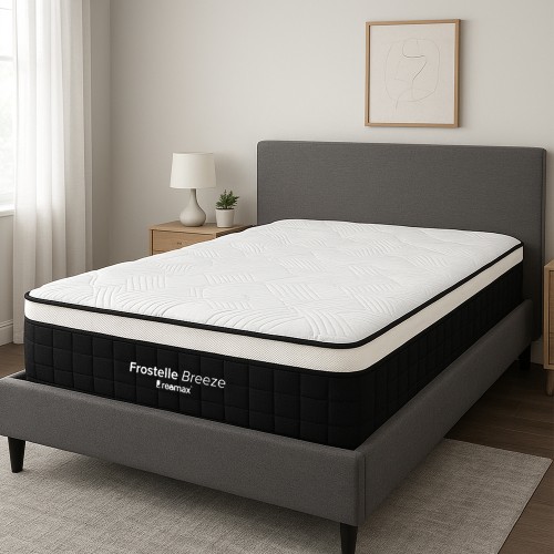 (AS-IS) DREAMAX FROSTELLE BREEZE Cooling Gel Pocketed Spring Mattress