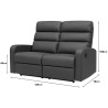 STANFORD 2 Seater Recliner Sofa - JIJI.SG