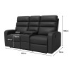 STANFORD 2 Seater Recliner Sofa with Cup Holder - JIJI.SG
