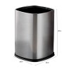 RAOUL Rectangle Open Waste Steel Bin - JIJI.SG