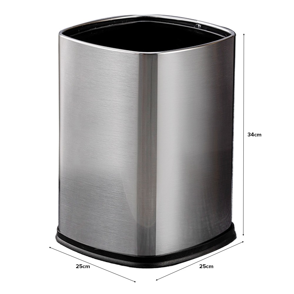RAOUL Rectangle Open Waste Steel Bin - JIJI.SG