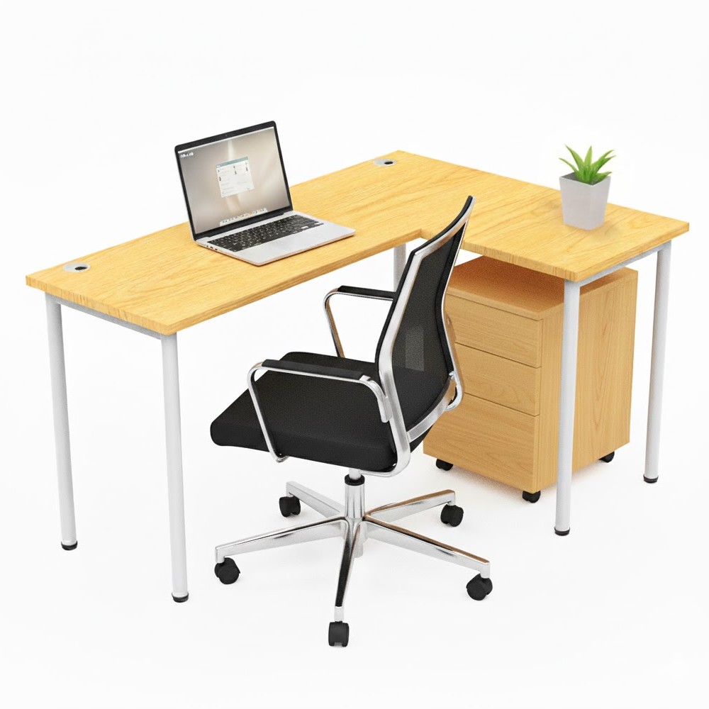 RAHEL L-Shaped Corner Desk - JIJI.SG