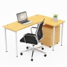 RAHEL L-Shaped Corner Desk - JIJI.SG