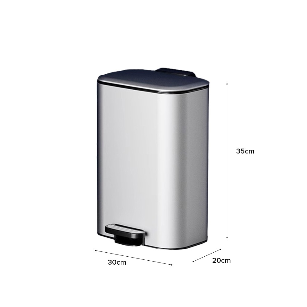 MANSH Soft Closing Steel Waste Bin - JIJI.SG