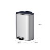 MANSH Soft Closing Steel Waste Bin - JIJI.SG