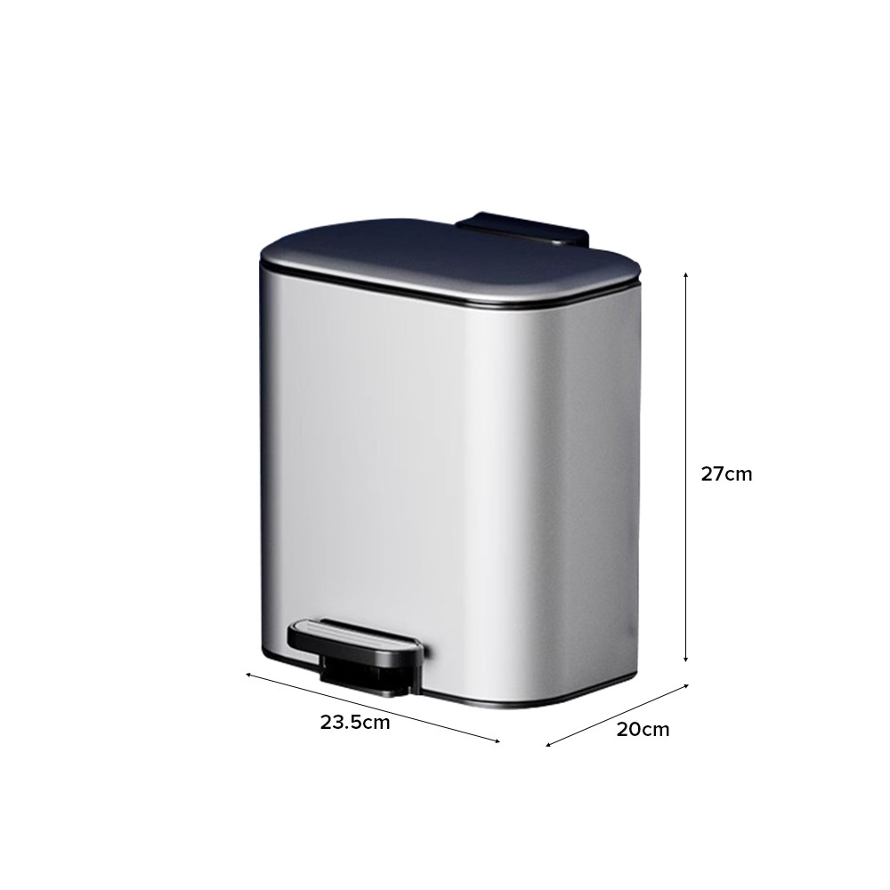 MANSH Soft Closing Steel Waste Bin - JIJI.SG