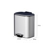 MANSH Soft Closing Steel Waste Bin - JIJI.SG