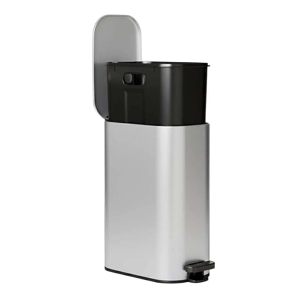 LEVON Soft Closing Waste Steel Slim Bin - JIJI.SG