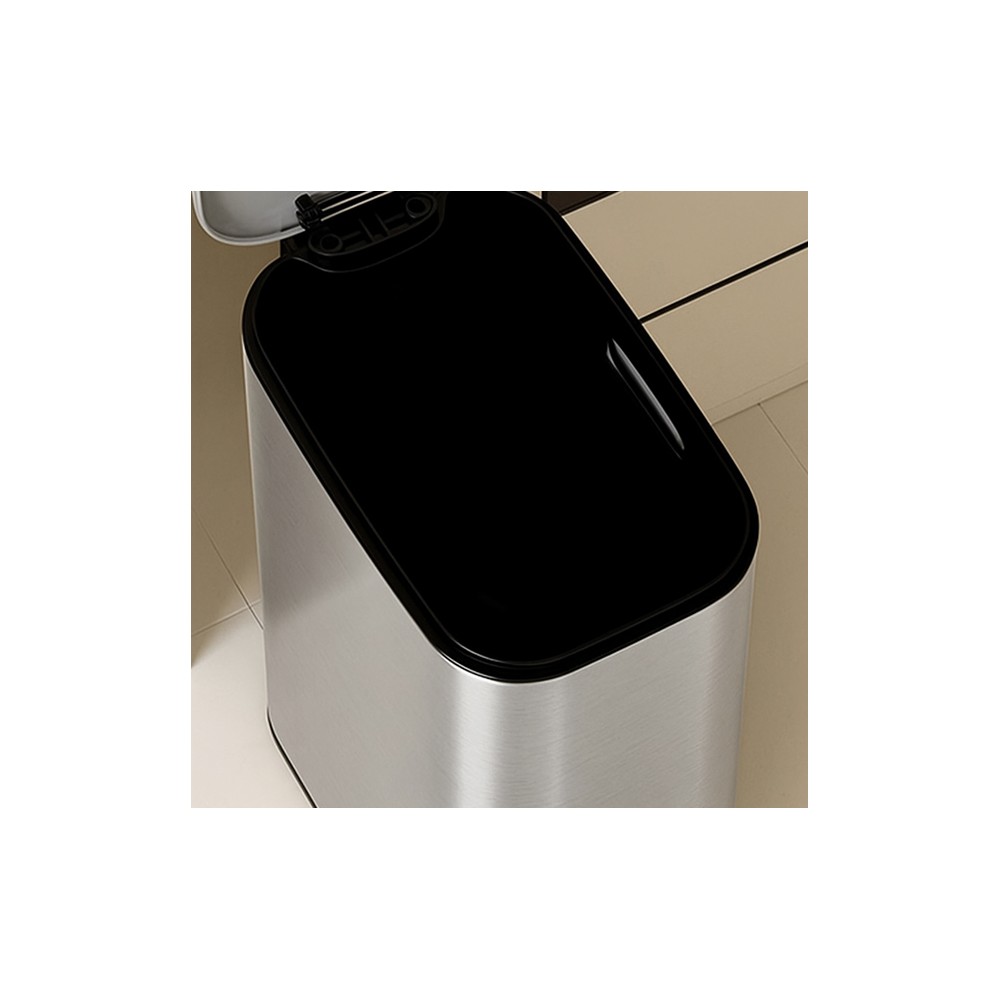 LEVON Soft Closing Waste Steel Slim Bin - JIJI.SG