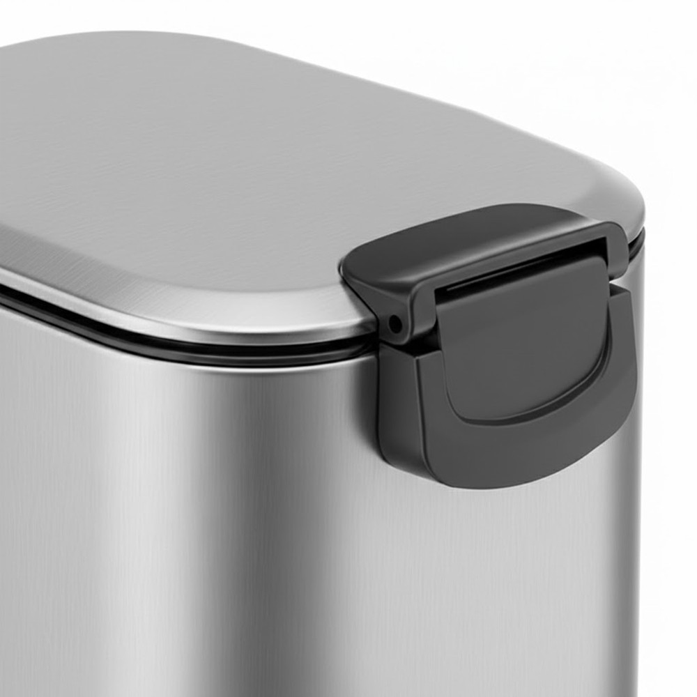 LEVON Soft Closing Waste Steel Slim Bin - JIJI.SG