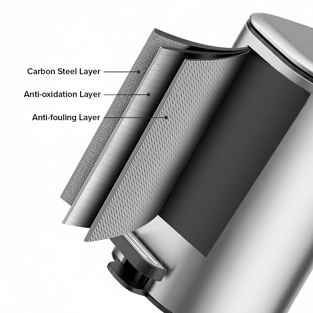 LEVON Soft Closing Waste Steel Slim Bin - JIJI.SG