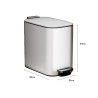 LEVON Soft Closing Waste Steel Slim Bin - JIJI.SG