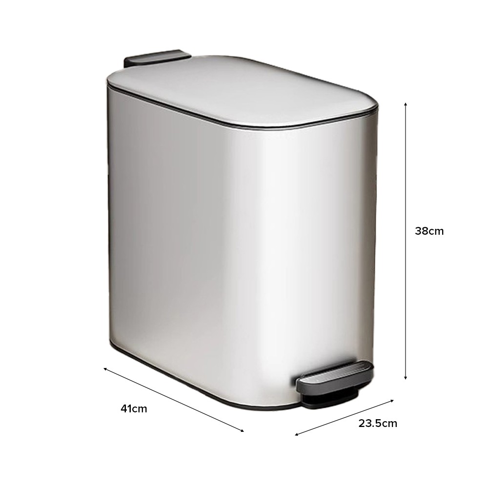 LEVON Soft Closing Waste Steel Slim Bin - JIJI.SG