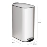 LEVON Soft Closing Waste Steel Slim Bin - JIJI.SG