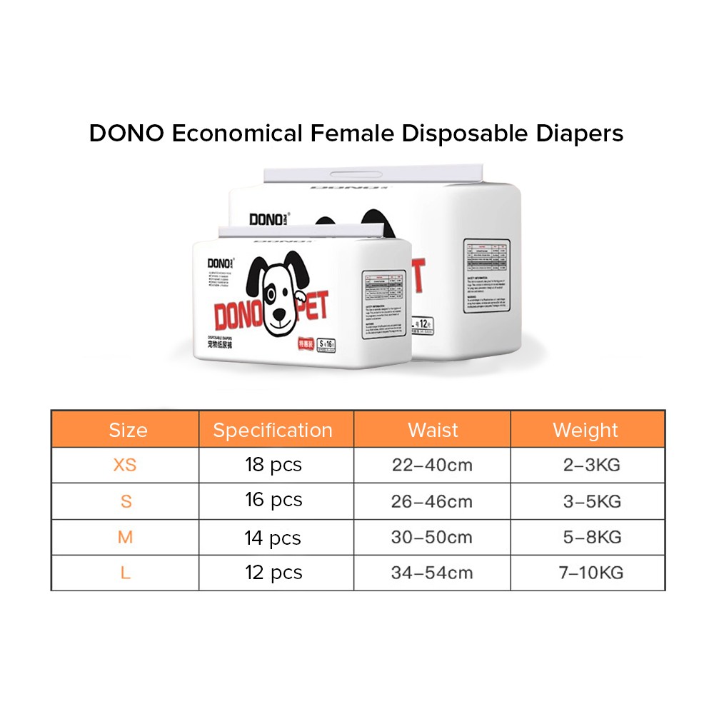 DONO PET Economical Disposable Diapers - JIJI.SG