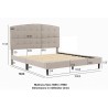 SANCHO Upholstered Bed Frame - JIJI.SG