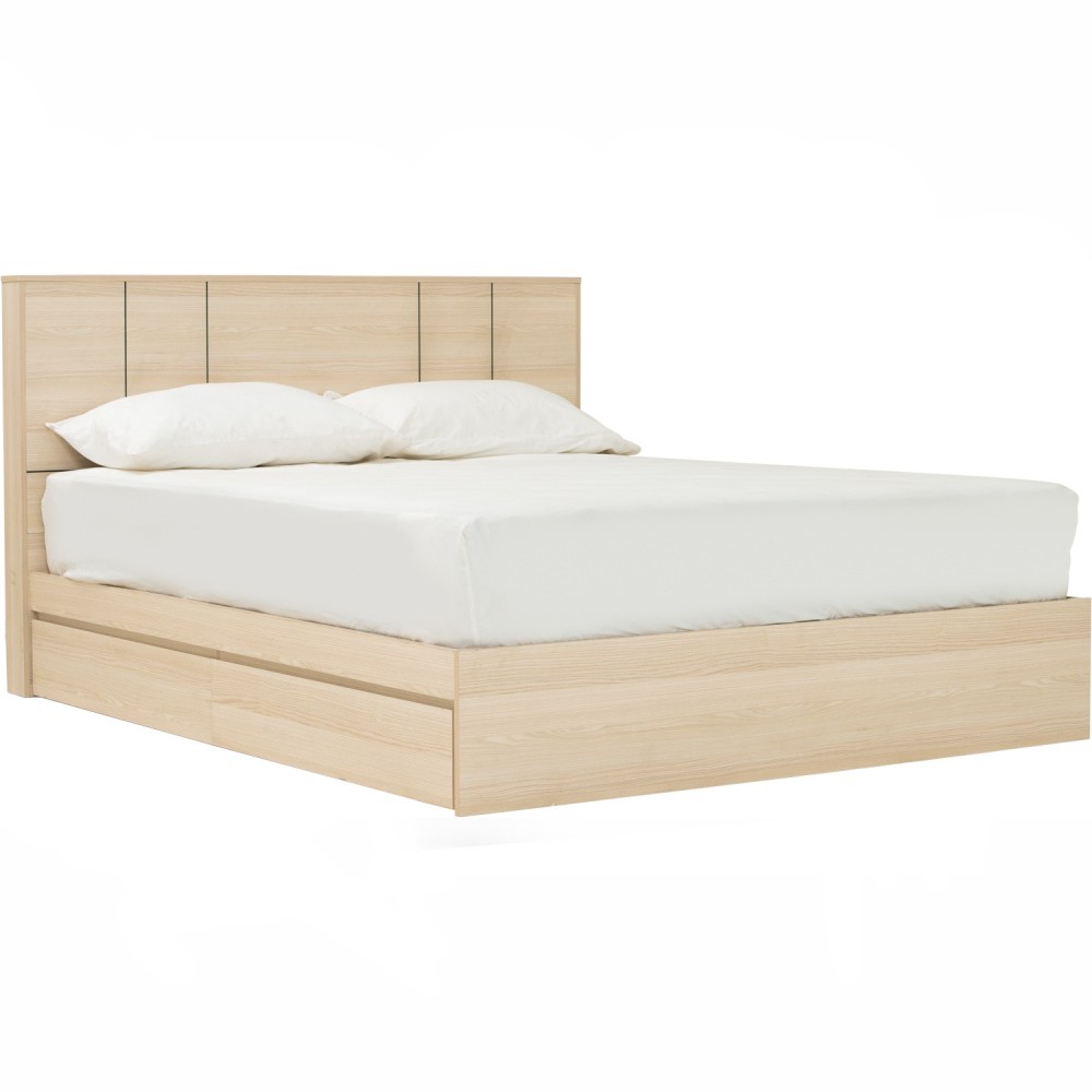 HARRING Wooden Bed Frame with Storage - JIJI.SG