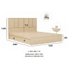 HARRING Wooden Bed Frame with Storage - JIJI.SG