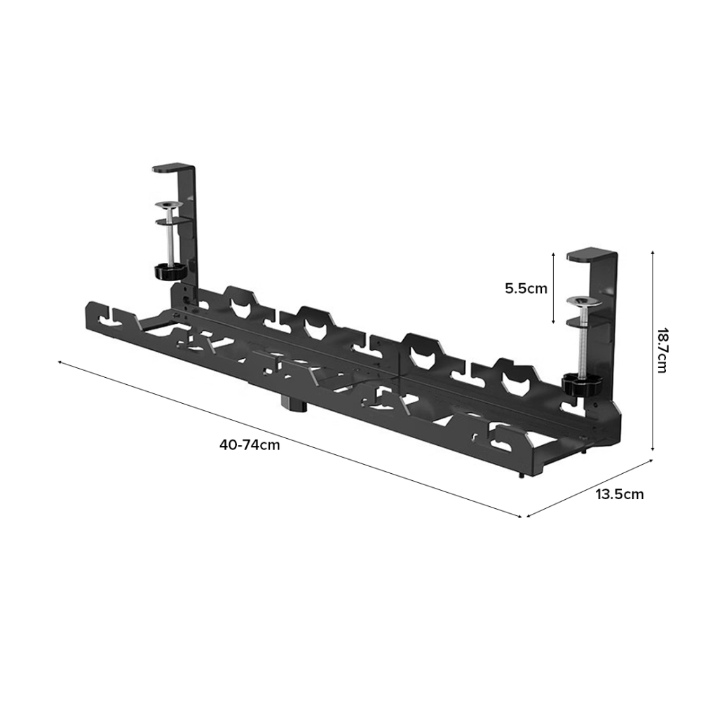 VISIONSWIPE LORIS Underdesk Cable Management Tray - JIJI.SG