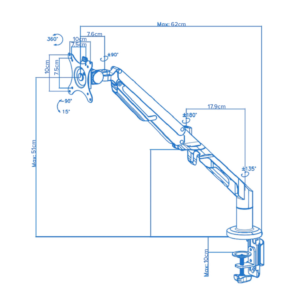FLEXISPOT MA8 Monitor Arm - JIJI.SG