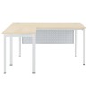 FORSBERG 1 Seater Office Desk with Modesty Panel - JIJI.SG