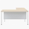 FORSBERG 1 Seater Office Desk with Modesty Panel - JIJI.SG